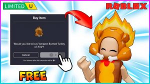 УСПЕЙ получить БЕСПЛАТНО🔥Горящую Индейку на Голову в Amazon’s Great Holiday Climb #roblox #роблокс