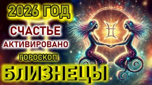 Близнецы - гороскоп на 2026 год. Ваше счастье активировано! Астрология