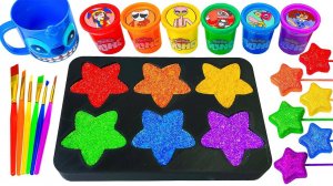 ИГРАЕМ В ЦВЕТНЫЕ  СЛАЙМЫ ЗАЛИВАЕМ В ФОРМЫ ЗВЕЗДОЧЕК ВИДЕО ДЛЯ ДЕТЕЙ ДЕТСКИЙ КАНАЛ ИГРАЛКИ-ЗАЛИПАЛКИ