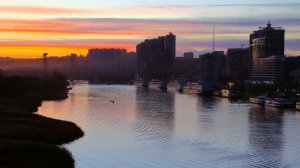 Вечерний Ростов в Левобережном парке