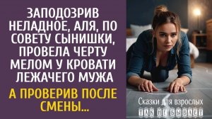 Заподозрив неладное, Аля провела черту мелом у кровати лежачего мужа… А проверив после смены…