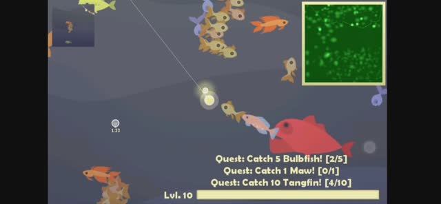 Играю в Cat goes fishing (часть 28). Исследую морские глубины.