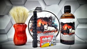 Бритье! RazoRock "Cyber" - Gillette "Super Thin" - Zenith/Epsilon - Macduffs Soap "Valentines Cabin"