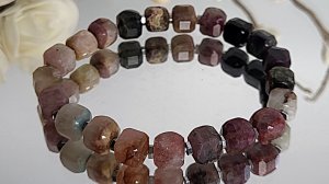 Браслет из турмалина микс