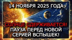 МАГНИТНЫЕ БУРИ 14 НОЯБРЯ 2025 ГОДА! СОЛНЦЕ ЗАТИХЛО — НО УГРОЗА ВСПЫШКИ ВСЁ ЕЩЁ ЖИВА!