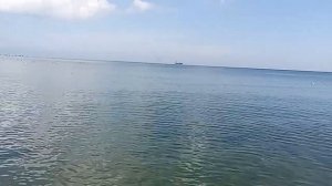 Чаша Чёрного моря в солнечный день в середине ноября. Вода еще теплая, купаться радостно.Одесса.МНШУ