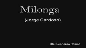 MILONGA Jorge Cardoso