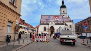 Загреб Хорватия прогулка по городу с живыми звуками улиц атмосфера спокойствия 🌇