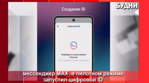 Мессенджер MAX  в пилотном режиме запустил цифровой ID