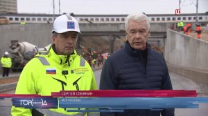 Собянин осмотрел строительство дороги-связки на северо-востоке Москвы