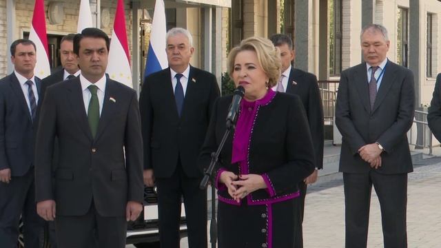 Валентина Матвиенко в Душанбе открыла церемонию передачи автомобилей, 13 ноября 2025