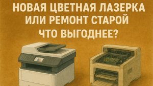 Новая цветная лазерка или ремонт старой — что выгоднее?