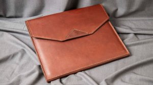 Кожаная папка своими руками. Выкройка. Работа с кожей