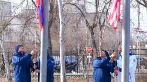 На Байконуре подняли флаги и почтили память основоположников отечественной космонавтики