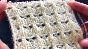 АЖУРНЫЙ УЗОР НА ОСНОВЕ РЕЗИНКИ 1Х1