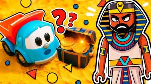 Грузовички Лева и Капу нашли сокровища в пирамиде! Но тут появилась мумия!