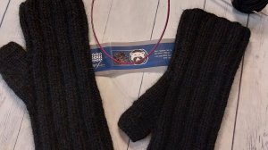 Самые простые Митенки из пуха норки. Мастер - класс 🧶🧶👍