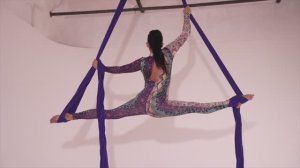 2024. Выступление на воздушных полотнах.