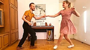 Демонстрация онлайн-курса буги-вуги для начинающих с Сондре и Таней. #Танцы