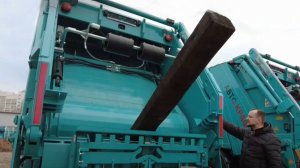 Кастомный мусоровоз - разрушитель шпал