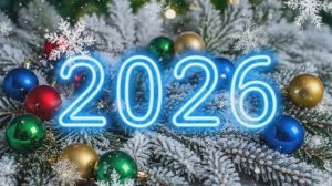Футаж №11 С Новым 2026 годом! Новогодние Футажи для Творчества 2026 года!