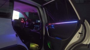 Атмосферная подсветка салона Toyota RAV4