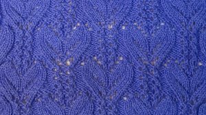 ажурный узор спицами #48#