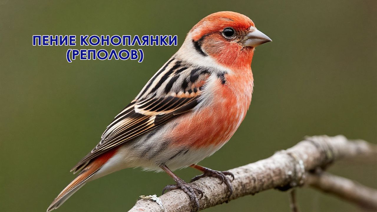 Голоса птиц. Пение коноплянки (реполова). Слушать как поет коноплянка. смотреть онлайн