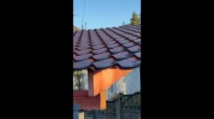 Деревянный навес из металлочерепицы парк Щербакова Донецк