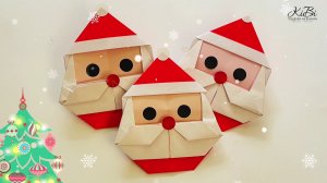 Дед Мороз из бумаги. Милая поделка на новый год из бумаги