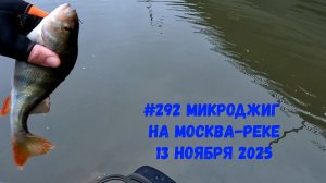 #292 Микроджиг в городе Москва-река 13 ноября 2025