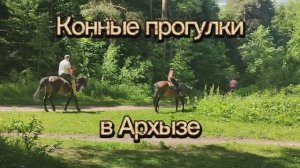 Конные прогулки в Архызе. Весь день с лошадьми: покатались, полюбовались и проводили спать