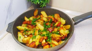 Как пожарить КАРТОШКУ!Постное блюдо.