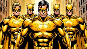 Супергерои золотые проходят уровни.