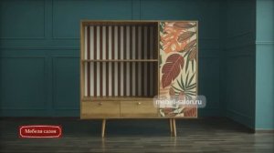 Стеллаж  "Berber" BB28 (индивидуальный принт) от фабрики Этажерка