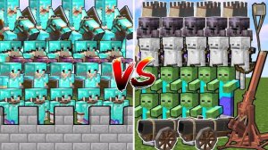 АРМИЯ НЕЖЕТИ против АЛМАЗНОГО ЗАМКА В МАЙНКРАФТЕ