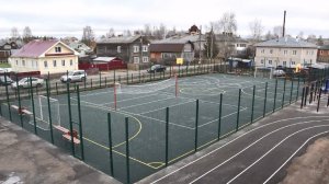 Более 17 млн рублей ушло на строительство пришкольной спортплощадки в Тотьме