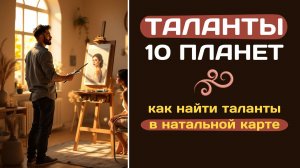 Таланты 10 планет | Как найти таланты человека в натальной карте