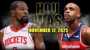 13.11.2025 | ОБЗОР МАТЧА | Хьюстон Рокетс - Вашингтон Уизардс | Highlights