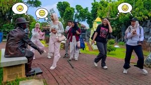 Очень удивительная реакция, Не пропустите Этот розыгрыш Со Статуей, Розыгрыш с Живой статуей