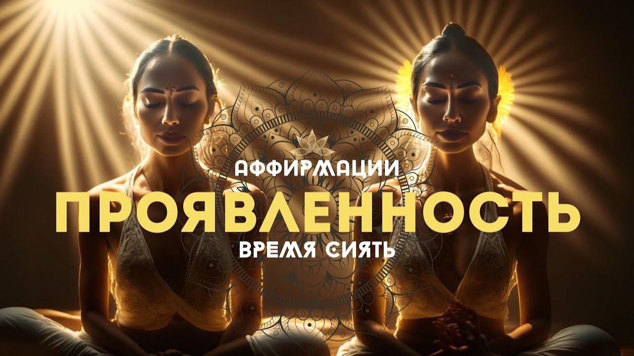 АФФИРМАЦИИ ПРОЯВЛЕННОСТИ! ПРОЯВИ СЕБЯ И СИЯЙ! смотреть онлайн