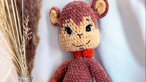 Амигуруми: схема Обезьянка Маня | Игрушки вязаные крючком