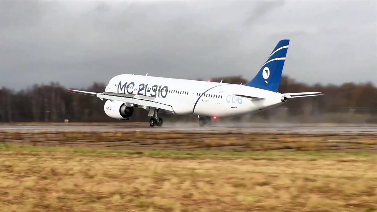 Второй импортозамещенный лайнер МС-21 совершил перелет из Иркутска в Жуковский