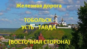 Железная дорога Тобольск - Сузгун - Усть-Тавда (вид из окна поезда, восточная сторона) (СВЖД)