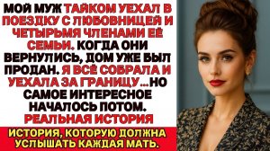 Муж вернулся из поездки с любовницей и её семьёй —а я уже продала дом.