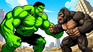 Кинконг против халка битва. Женщины супергерои битва .