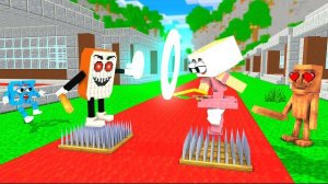 БРЕЙНРОТ стоят на ГВОЗДЯХ Челлендж! Майнкрафт анимация