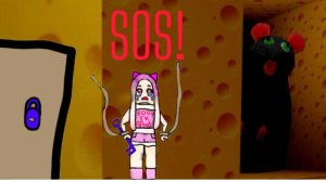 Я сбежала из сырного закулисья злой мыши в Роблокс! 😱💪🐭🧀