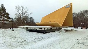 Магнитогорск, прогулка по Ленинскому району, площадь Свердлова, Первая палатка (05.02.2021)