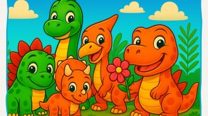Dino-friends and the Flower  | Learn English with Tilli and Willi | InKo-School сказка о динозаврах